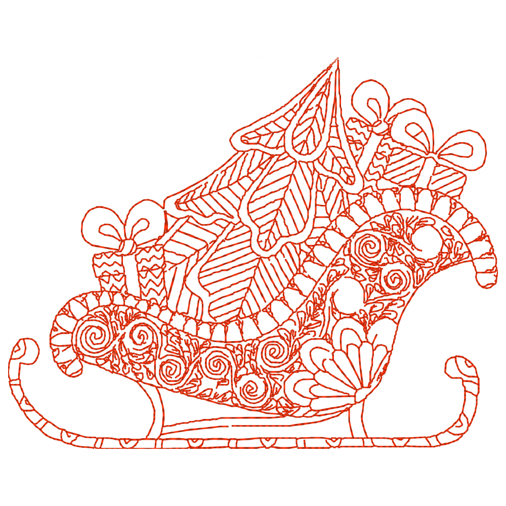 Zentangle - Santas Sleigh