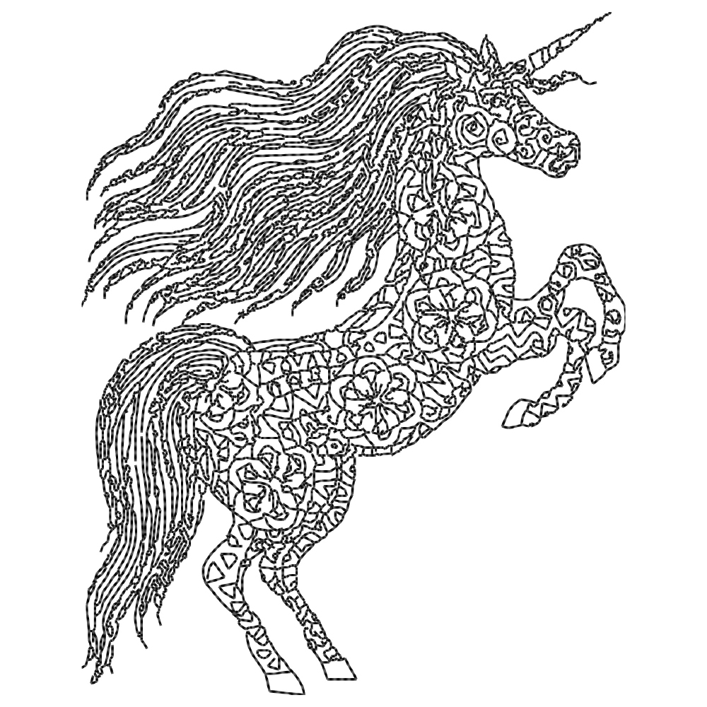 Zentangle Unicorn