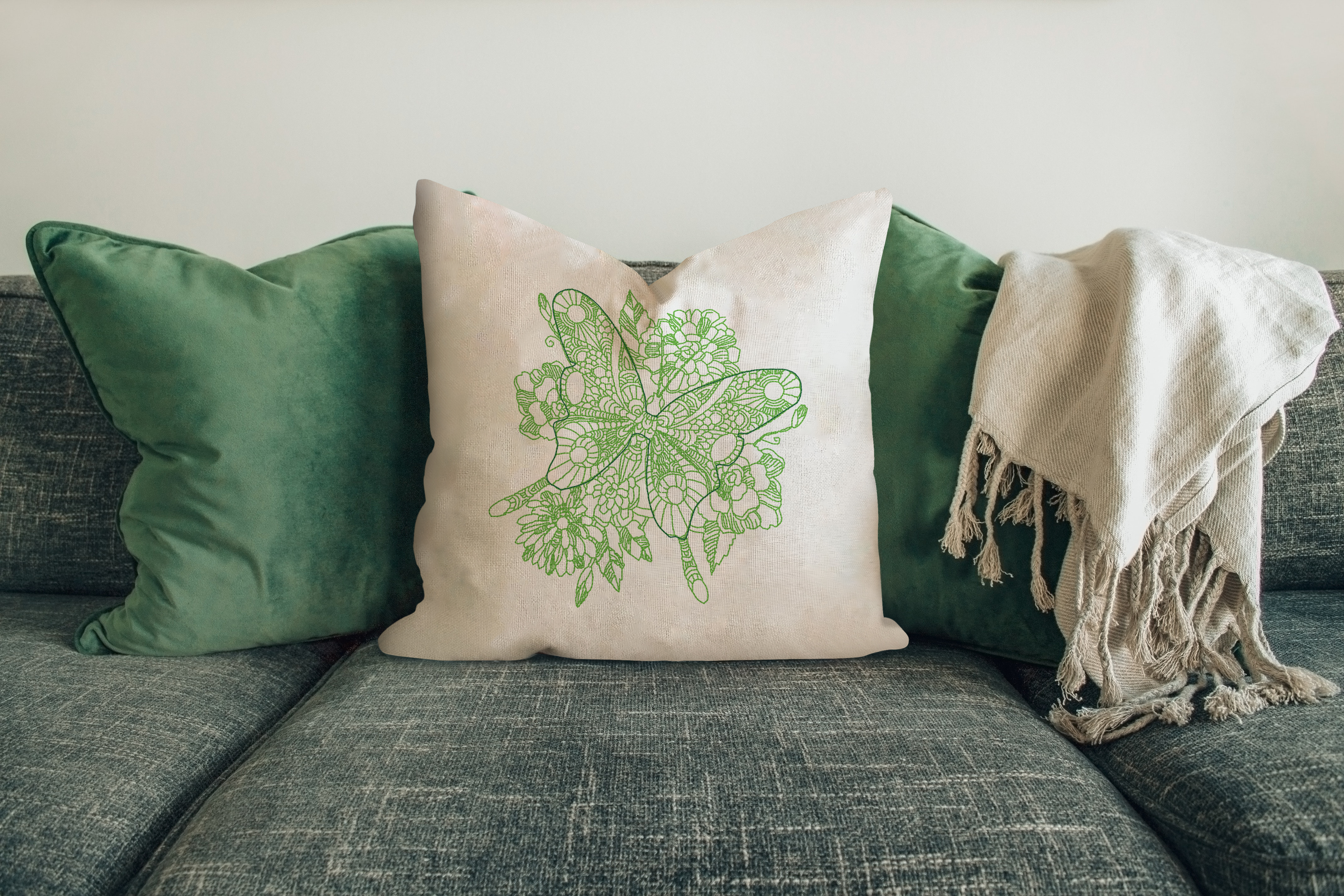 Solo Butterfly Sofa Cushion