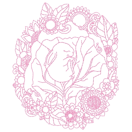 Zentangle Cosy Bunny