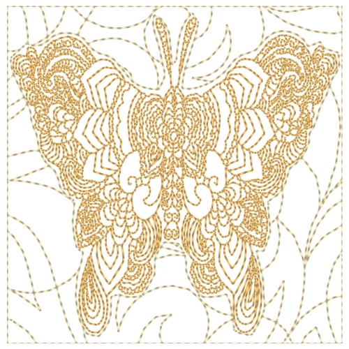 Zentangle Quilted Butterfly